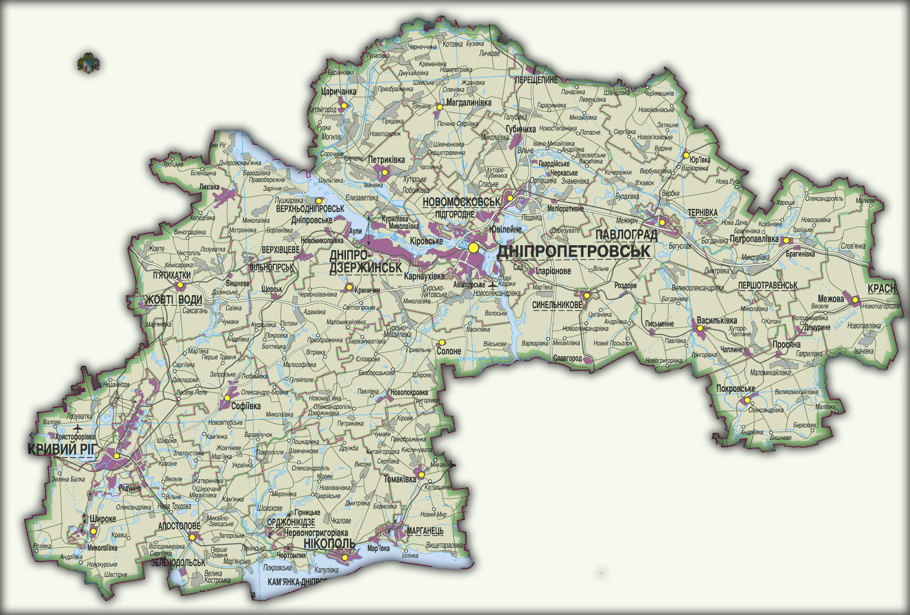 Топографическая Карта Генштаба Днепропетровской Области