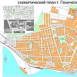 Карта города Геническ