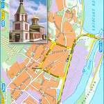 Карта города Вышгород