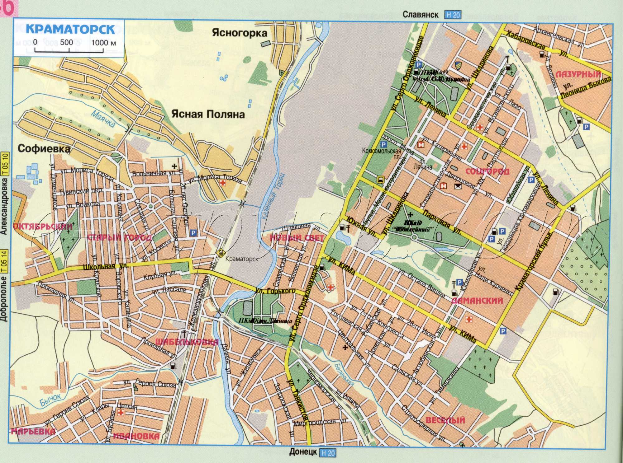 Топографическая Карта Города Зугрэс Бесплатно