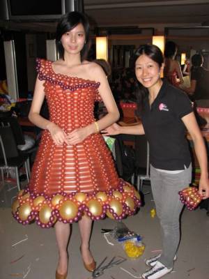 Надувное платье (Категория фото: Необычное)