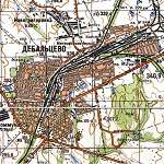 Карта города Дебальцево