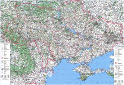 Карта автомобільних доріг міст України (Категория фото: Карты)