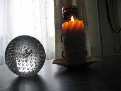 Шар и свеча (Категория фото: Мистика)